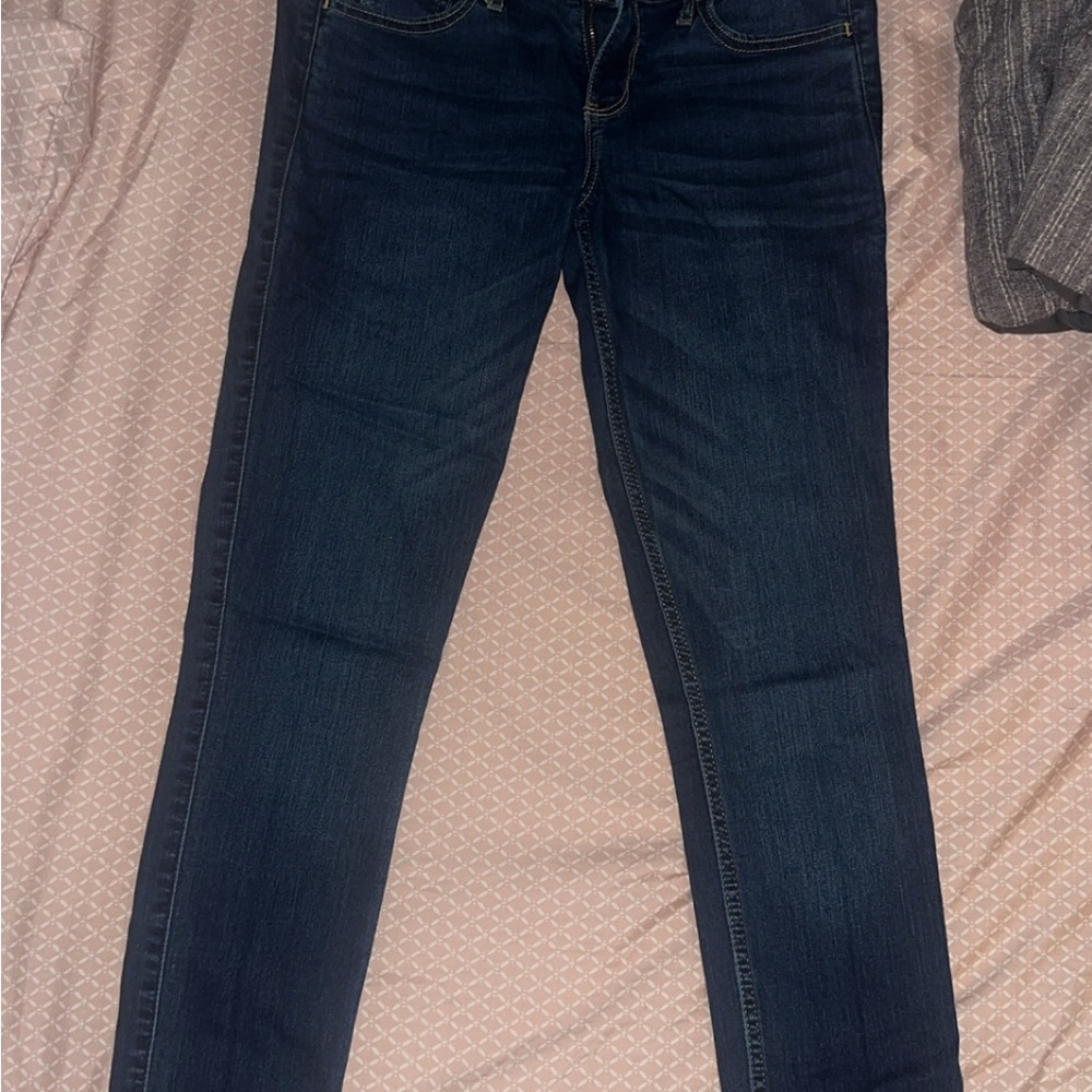 Hollister Women's Deep Indigo Skinny Jeans